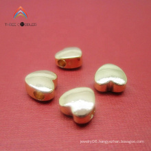 Y0118 Copper Spacer Beads Gold Small Heart Spacer Loose Beads